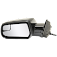 Driver and Passenger Side Mirror, Power Adjust, Heated, Manual Folding, Paintable, No Signal Light, No Memory, No Puddle Light, No Auto-Dim, With Blind Spot Glass