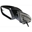 Driver and Passenger Side Mirror, Power Adjust, Heated, Manual Folding, Paintable, No Signal Light, No Memory, No Puddle Light, No Auto-Dim, With Blind Spot Glass
