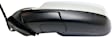 Driver and Passenger Side Mirror, Power Adjust, Heated, Manual Folding, Chrome, No Signal Light, With Memory, No Puddle Light, No Auto-Dim, With Blind Spot Glass