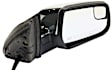Driver and Passenger Side Mirror, Power Adjust, Heated, Manual Folding, Chrome, No Signal Light, With Memory, No Puddle Light, No Auto-Dim, With Blind Spot Glass