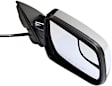 Driver and Passenger Side Mirror, Power Adjust, Heated, Manual Folding, Chrome, No Signal Light, With Memory, No Puddle Light, No Auto-Dim, With Blind Spot Glass