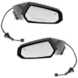 Driver and Passenger Side Mirrors, Power Adjust, Non-Folding, Heated, Paintable, No Signal Light, No Memory, No Puddle Light, No Auto-Dimming, No Blind Spot Feature