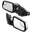 Driver and Passenger Side Mirror, Power Adjust, Heated, Manual Folding, Chrome, No Signal Light, No Memory, No Puddle Light, No Auto-Dim, No Blind Spot Feature