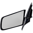Driver and Passenger Side Mirrors, Manual Adjust, Manual Folding, Non-Heated, Textured Black, No Signal Light, No Memory, No Puddle Light, No Auto-Dimming