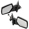 Driver and Passenger Side Mirrors, Non-Towing, Power Adjust, Manual Folding, Heated, Chrome, No Signal Light, No Memory, No Puddle Light, No Auto-Dimming, With Blind Spot Glass