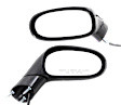 2005-2013 Chevrolet Corvette - Driver and Passenger Side Non-Towing Mirrors, Power Adjust, Non-Folding, Heated, Paintable, No Signal Light, With memory, No Puddle Light, No Auto-Dimming, No Blind Spot Feature