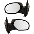 Driver and Passenger Side Mirror, Power Adjust, Heated, Power Folding, Paintable, In-glass Signal Light, With Memory, With Puddle Light, No Auto-Dim, With Blind Spot Detection in Glass