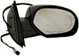 Driver and Passenger Side Mirror, Power Adjust, Heated, Power Folding, Paintable, In-glass Signal Light, With Memory, With Puddle Light, No Auto-Dim, With Blind Spot Detection in Glass