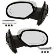Driver and Passenger Side Mirror, Power Adjust, Heated, Power Folding, Chrome, In-glass Signal Light, With Memory, With Puddle Light, No Auto-Dim, With Blind Spot Detection in Glass