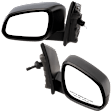 Driver and Passenger Side Mirrors, Manual Adjust, Manual Folding, Non-Heated, Textured Black, No Signal Light, No Memory, No Puddle Light, No Auto-Dimming