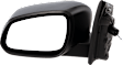 Driver and Passenger Side Mirrors, Manual Adjust, Manual Folding, Non-Heated, Textured Black, No Signal Light, No Memory, No Puddle Light, No Auto-Dimming