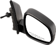 Driver and Passenger Side Mirrors, Manual Adjust, Manual Folding, Non-Heated, Textured Black, No Signal Light, No Memory, No Puddle Light, No Auto-Dimming