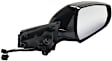 2014 Cadillac SRX - Driver and Passenger Side Mirror, For Models Without Etched Warning, Power Adjust, Heated, Paintable, Power Folding, No Signal Light, No Blind Spot Feature, With Memory, No Puddle Light, No Auto-Dimming
