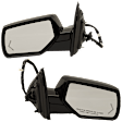 Driver and Passenger Side Non-Towing Mirrors, Power Adjust, Power Folding, Heated, With 1 Chrome and 1 Paintable Cap, In-glass Signal Light, With memory, With Puddle Light, No Auto-Dimming