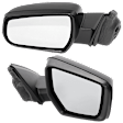 Driver and Passenger Side Mirror, Power Adjust, Non-Heated, Non-Folding, Textured Black, No Signal Light, Driver Side - With Memory; Passenger Side - No Memory, No Puddle Light, No Auto-Dim