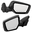 Driver and Passenger Side Mirrors, Power Adjust, Manual Folding, Heated, Chrome, In-housing Signal Light, With memory, With Puddle Light, No Auto-Dimming, No Blind Spot Feature