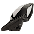 Driver and Passenger Side Mirrors, Power Adjust, Manual Folding, Heated, Chrome, In-housing Signal Light, With memory, With Puddle Light, No Auto-Dimming, No Blind Spot Feature