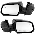 Driver and Passenger Side Mirror, Power Adjust, Heated, Manual Folding, Paintable, No Signal Light, No Memory, No Puddle Light, No Auto-Dim, With Blind Spot Detection in Glass