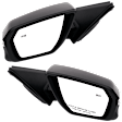 Driver and Passenger Side, Mirrors, Power Adjust, Heated, Manual Folding, Paintable, In-housing Signal Light, with Memory, No Puddle Light, No Auto-Dimming, with Blind Spot Glass