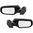 Driver and Passenger Side Mirror, Power Adjust, Non-Heated, Manual Folding, Paintable, No Signal Light, No Memory, No Puddle Light, No Auto-Dim, With Blind Spot Detection in Glass