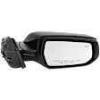 Driver and Passenger Side Mirror, Power Adjust, Non-Heated, Manual Folding, Paintable, No Signal Light, No Memory, No Puddle Light, No Auto-Dim, With Blind Spot Detection in Glass