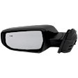 Driver and Passenger Side Mirror, Power Adjust, Non-Heated, Manual Folding, Paintable, No Signal Light, No Memory, No Puddle Light, No Auto-Dim, With Blind Spot Detection in Glass