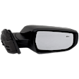 Driver and Passenger Side Mirror, Power Adjust, Non-Heated, Manual Folding, Paintable, No Signal Light, No Memory, No Puddle Light, No Auto-Dim, With Blind Spot Detection in Glass