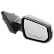 Driver and Passenger Side Mirror, Power Adjust, Heated, Manual Folding, Paintable, In-housing Signal Light, No Memory, No Puddle Light, No Auto-Dim, With Blind Spot Detection in Glass