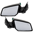 Driver and Passenger Side Mirror, Power Adjust, Heated, Power Folding, Paintable, In-housing Signal Light, With Memory, No Puddle Light, No Auto-Dim, With Blind Spot Detection in Glass