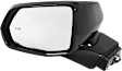 Driver and Passenger Side Mirror, Power Adjust, Heated, Manual Folding, Paintable, In-housing Signal Light, No Memory, No Puddle Light, No Auto-Dim, With Blind Spot Detection in Glass