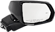 Driver and Passenger Side Mirror, Power Adjust, Heated, Manual Folding, Paintable, In-housing Signal Light, No Memory, No Puddle Light, No Auto-Dim, With Blind Spot Detection in Glass