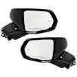 Driver and Passenger Side Mirrors, Power Adjust, Manual Folding, Heated, Paintable, In-Housing Signal Light, With Memory, No Puddle Light, No Auto-Dimming, With Blind Spot Detection in Glass