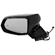 Driver and Passenger Side Mirrors, Power Adjust, Manual Folding, Heated, Paintable, In-Housing Signal Light, With Memory, No Puddle Light, No Auto-Dimming, With Blind Spot Detection in Glass
