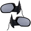 Driver and Passenger Side Mirror, Power Adjust, Non-Heated, Manual Folding, Textured Black, No Signal Light, No Memory, No Puddle Light, No Auto-Dim, No Blind Spot Feature