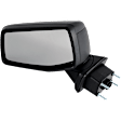 Driver and Passenger Side Mirror, Manual Adjust, Non-Heated, Manual Folding, Textured Black, No Signal Light, No Memory, No Puddle Light, No Auto-Dim, No Blind Spot Feature