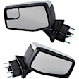Driver and Passenger Side Mirror, Power Adjust, Power Folding, Heated, Chrome, In-housing Signal Light, With memory, With Puddle Light, With Auto-Dimming, No Blind Spot Feature, With (Temp Sensor, RH)