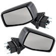 Driver and Passenger Side Mirror, Power Adjust, Heated, Manual Folding, Textured Black, No Signal Light, No Memory, No Puddle Light, No Auto-Dim, No Blind Spot Feature