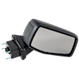Driver and Passenger Side Mirror, Power Adjust, Heated, Manual Folding, Textured Black, No Signal Light, No Memory, No Puddle Light, No Auto-Dim, No Blind Spot Feature
