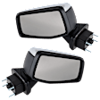 Driver and Passenger Side Mirror, Power Adjust, Heated, Manual Folding, Chrome, No Signal Light, Driver Side - No Memory; Passenger Side - With Memory, No Puddle Light, No Auto-Dim