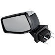 Driver and Passenger Side Mirror, Power Adjust, Heated, Power Folding, Chrome, In-housing Signal Light, With Memory, With Puddle Light, No Auto-Dim, No Blind Spot Feature