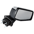 Driver and Passenger Side Mirror, Power Adjust, Heated, Power Folding, Chrome, In-housing Signal Light, With Memory, With Puddle Light, No Auto-Dim, No Blind Spot Feature