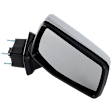 Driver and Passenger Side Mirror, Power Adjust, Heated, Power Folding, Chrome, In-housing Signal Light, With Memory, With Puddle Light, No Auto-Dim, No Blind Spot Feature