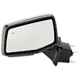 Driver and Passenger Side Mirror, Power Adjust, Heated, Power Folding, Chrome, In-housing Signal Light, w/ Memory, w/ Puddle Light, No Auto-Dimming, w/ BSD in Glass, w/ Temperature Sensor (RH)