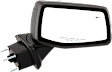 Driver and Passenger Side Mirror, Power Adjust, Heated, Manual Folding, Paintable, In-housing Signal Light, No Memory, No Puddle Light, No Auto-Dim, With Blind Spot Detection in Glass