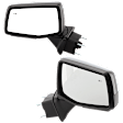 Driver and Passenger Side Mirrors, Non-Towing, Power Adjust, Power Folding, Heated, Paintable, In-Housing Signal Light, w/ Memory, w/ Puddle Light, w/o Auto-Dimming, w/ Blind Spot Detection in Glass