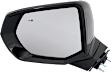 Driver and Passenger Side Mirror, Power Adjust, Heated, Manual Folding, Paintable, No Signal Light, No Memory, No Puddle Light, No Auto-Dim, With Blind Spot Detection in Glass