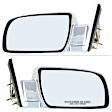 Driver and Passenger Side Mirror, Manual Adjust, Non-Heated, Manual Folding, Chrome, No Signal Light, No Memory, No Puddle Light, No Auto-Dim, No Blind Spot Feature