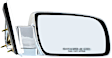 Driver and Passenger Side Mirror, Manual Adjust, Non-Heated, Manual Folding, Chrome, No Signal Light, No Memory, No Puddle Light, No Auto-Dim, No Blind Spot Feature