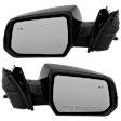 Driver and Passenger Side Mirror, Power Adjust, Heated, Manual Folding, Paintable, In-housing Signal Light, No Memory, No Puddle Light, No Auto-Dim, With Blind Spot Detection in Glass
