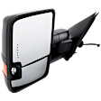Driver and Passenger Side Towing Mirror, Power Adjust, Heated, Power Folding, Textured Black, In-glass Signal Light, With Memory, No Puddle Light, No Auto-Dim, No Blind Spot Feature